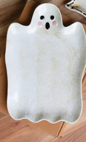 Ghost and Boo Ceramic Serving Platters