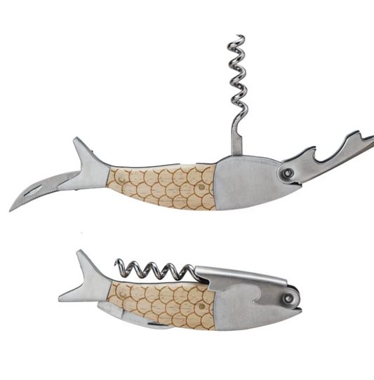 Fish shaped bottle opener