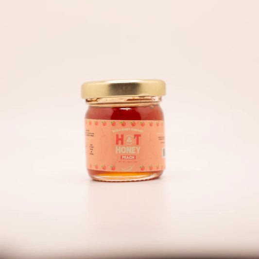 1.5 oz Peach Hot Honey- Noble Bee Company