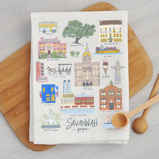 Savannah Sights Tea Towel