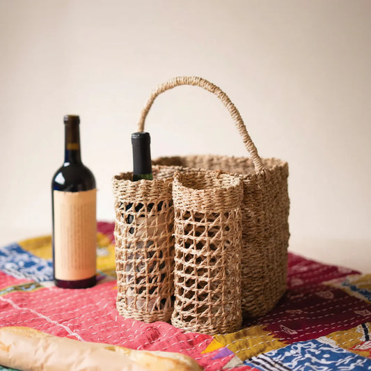 Seagrass Wine Basket