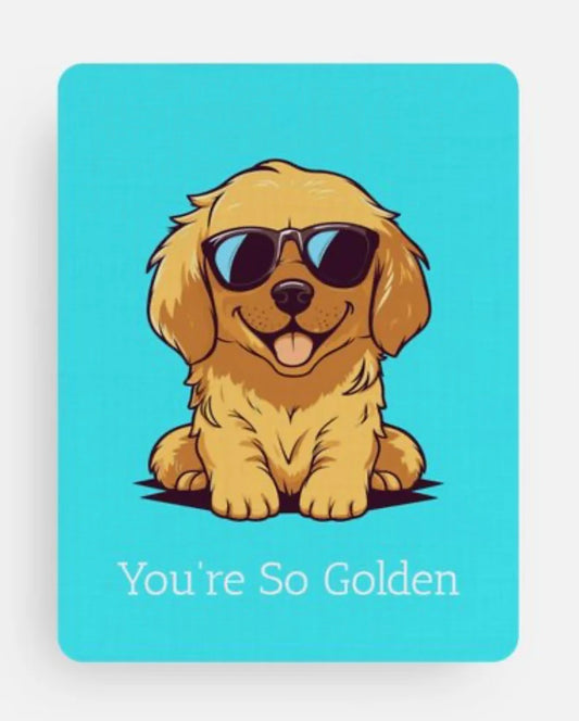 You're So Golden Flat Notecard