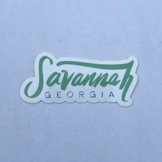 Savannah Script Sticker