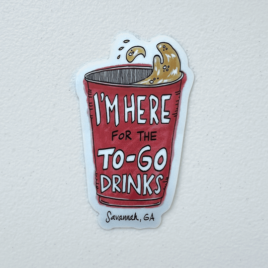 Savannah To-Go Drinks Sticker