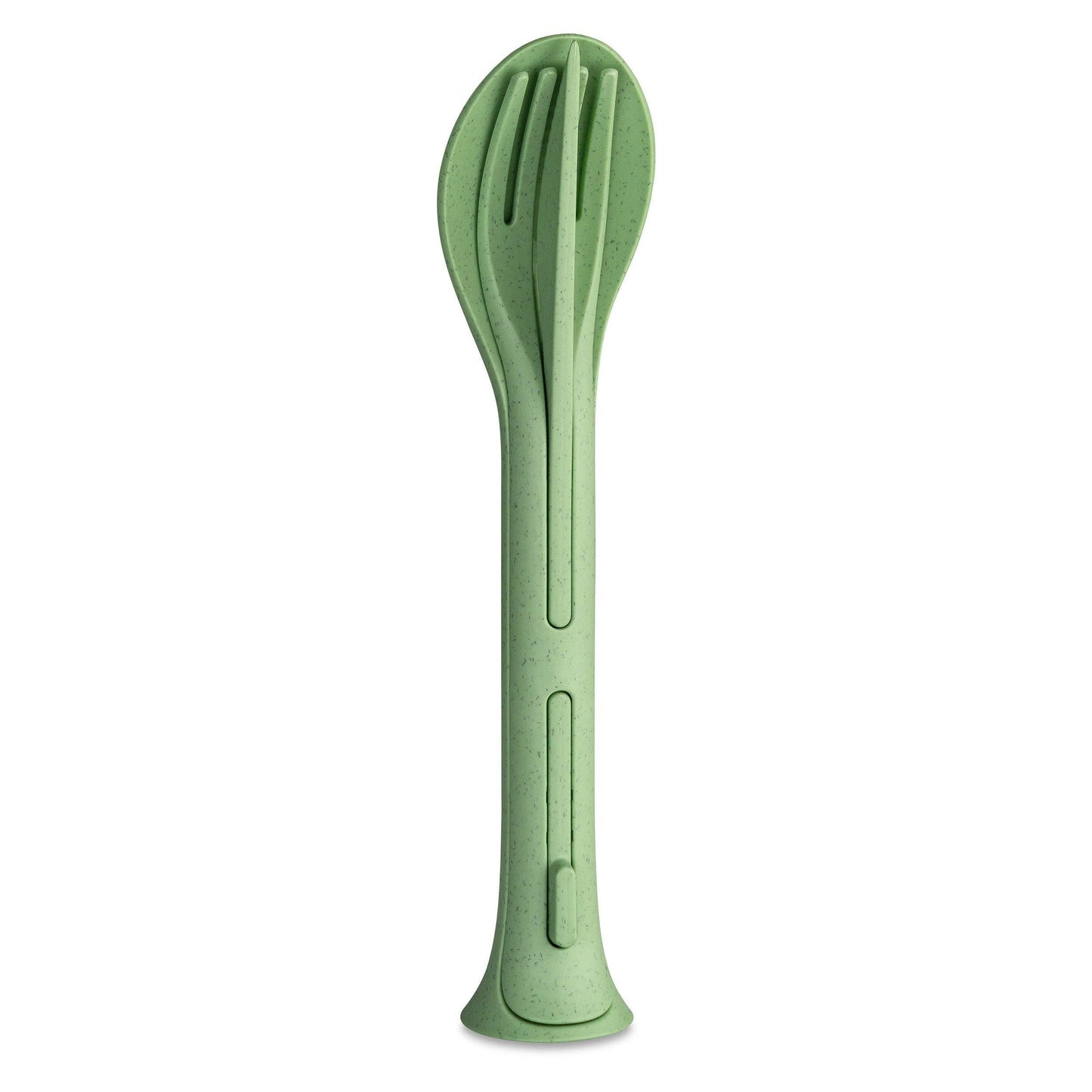 To-Go 3-piece cutlery set - Nature leaf green