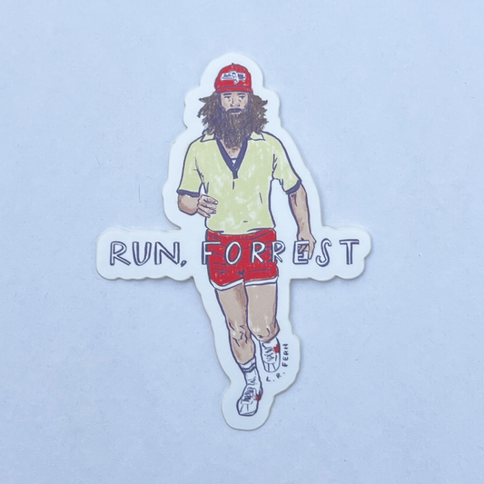 Run, Forrest! Gump Sticker