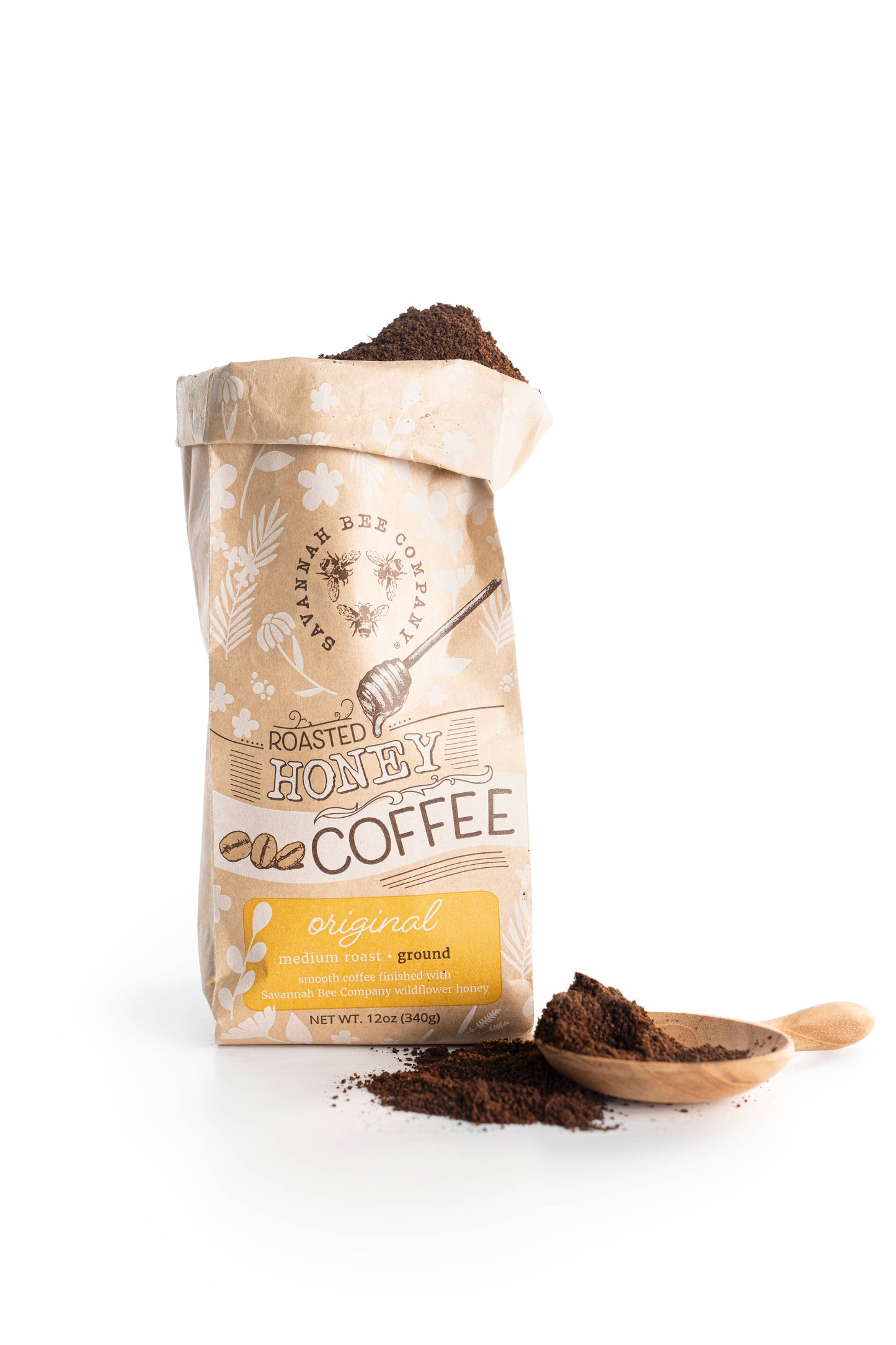 Roasted Honey Coffee Ground- Savannah Bee Company