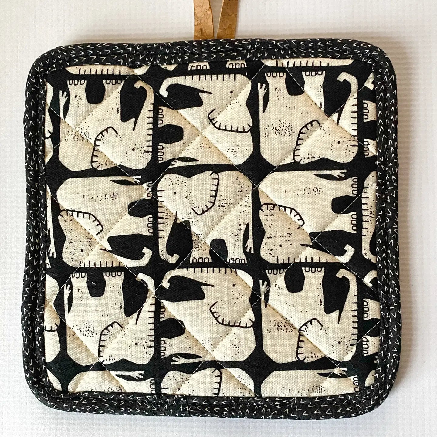 Quilted Cork & Cotton Pot Holder - Alma Boheme