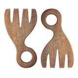 Acacia Wood Salad Servers - Set of Two