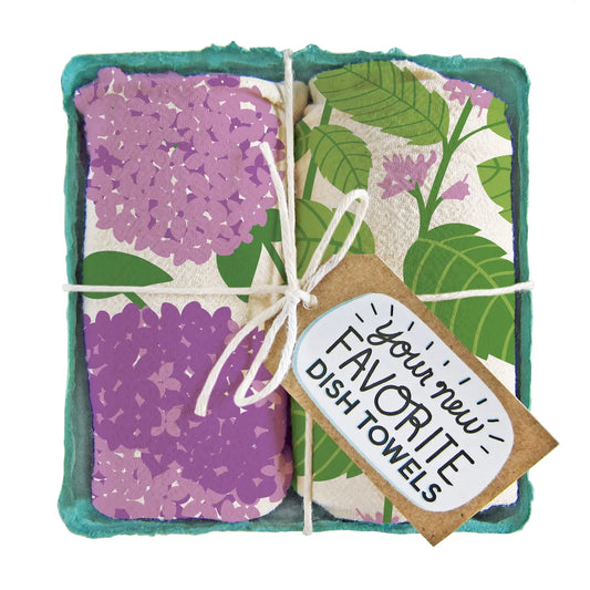 Lilac & Mint Tea Towel Set