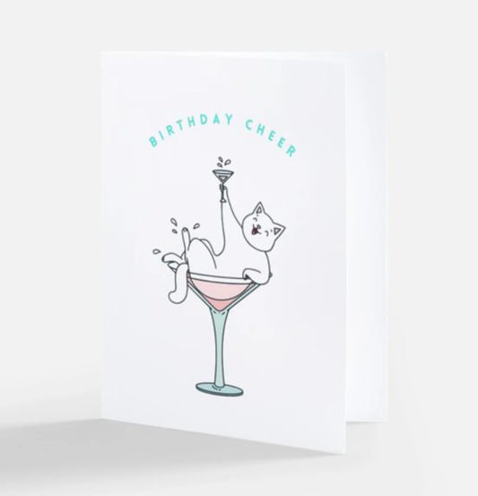 Birthday Cheer Cat Card