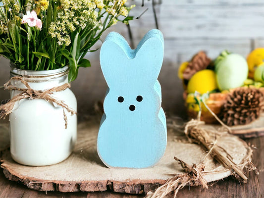 Light Blue Wood Bunny Peeps