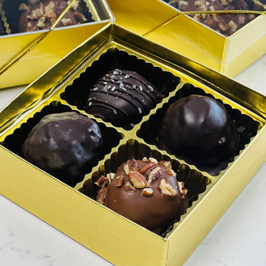 4pc Assorted Gourmet Chocolates - Carolina Candy Co. - Local Brand