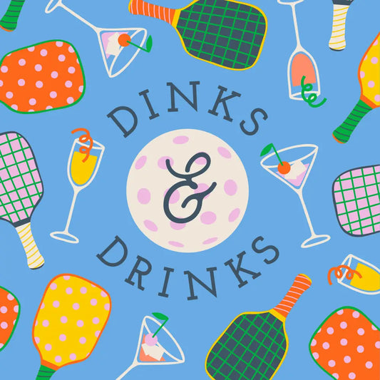 Dinks & Drinks Pickleball Napkins