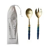 Stainless steel servers with resin handles in bag