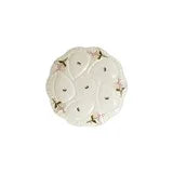Vintage Style Scalloped Oyster Plate w/ Flowers