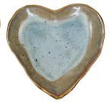 Stoneware Heart Dish Large