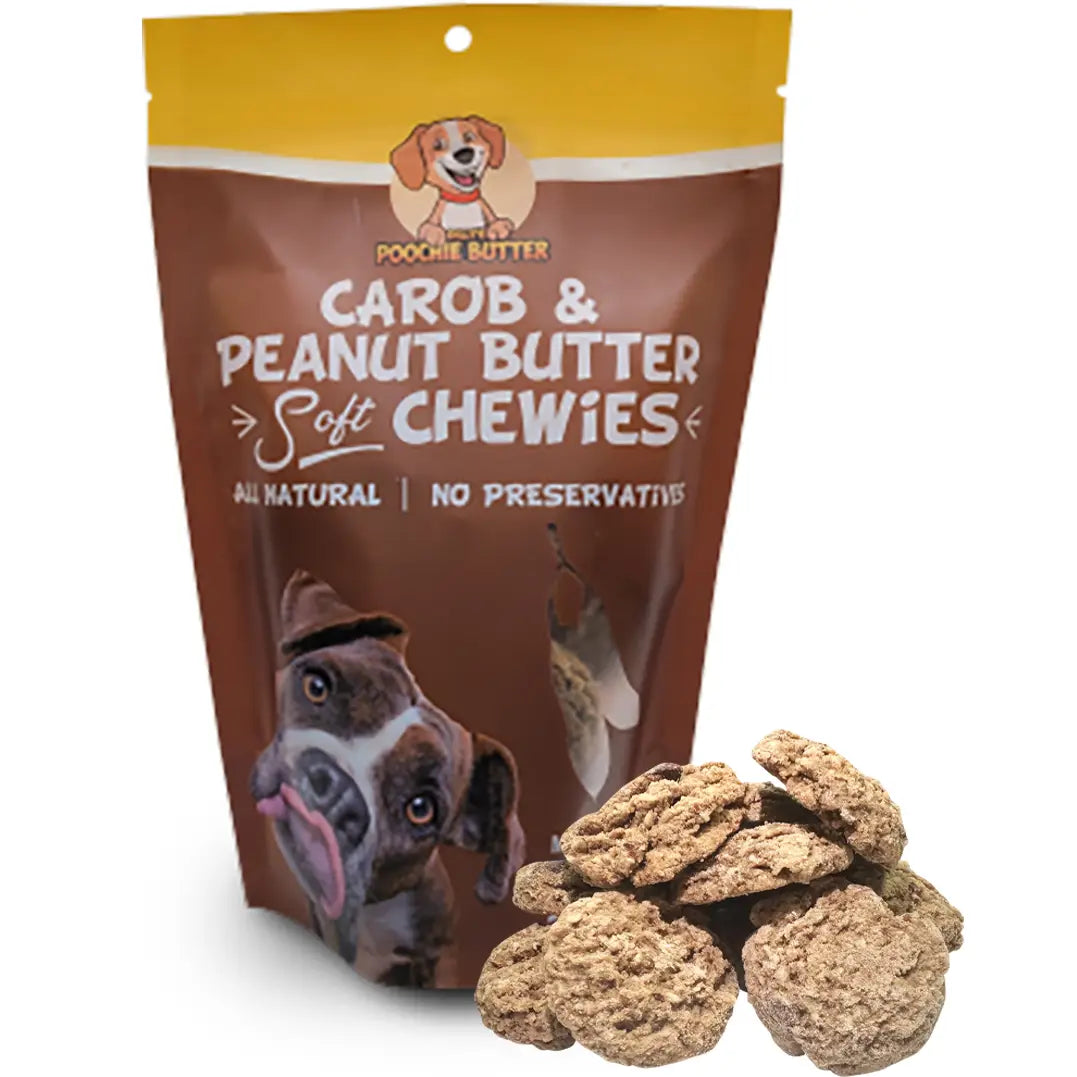 Carob & Peanut Butter Soft Chewy Dog Treats