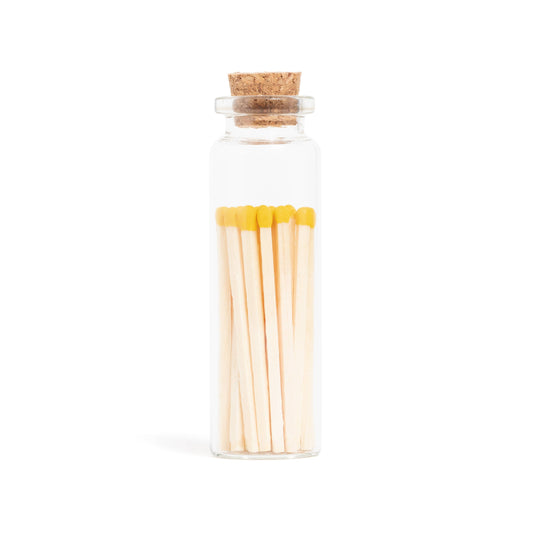 Yellow Matches in Corked Vial