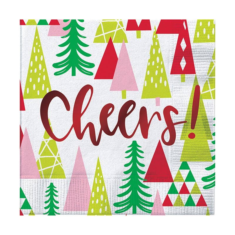 Cheers w/Trees Cocktail Napkins