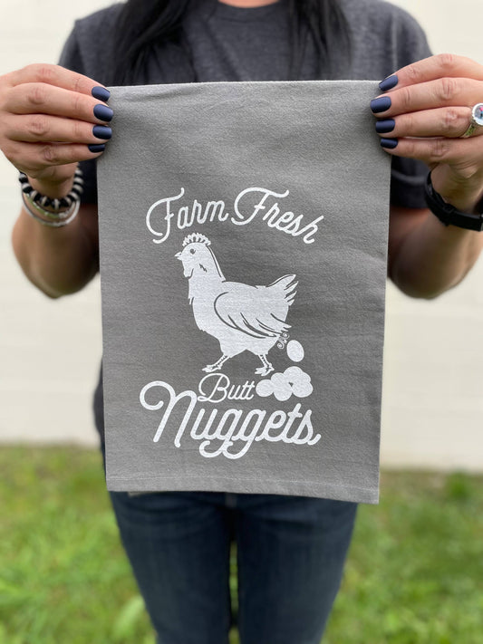 Farm Fresh Butt Nuggest Kitchen Towel