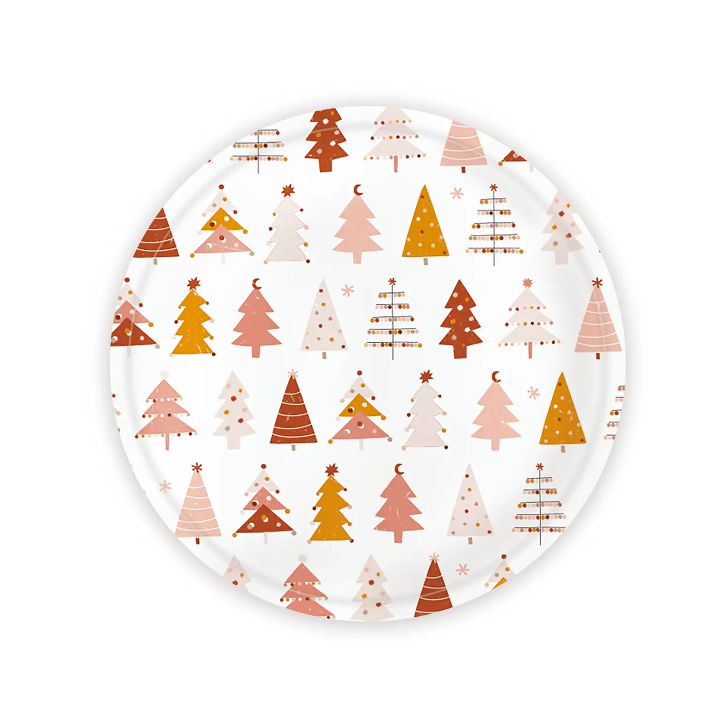 Boho Christmas Tree Plates