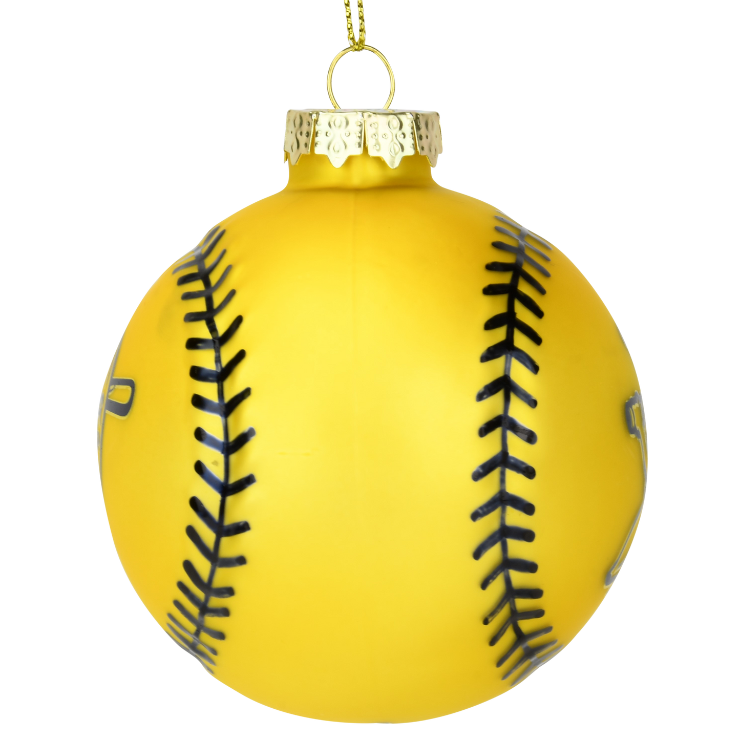 Tree Buddees x Savannah Bananas Yellow Banana Ball Baseball Shaped Glass Official Banana Ball Ornament - Limited Edition