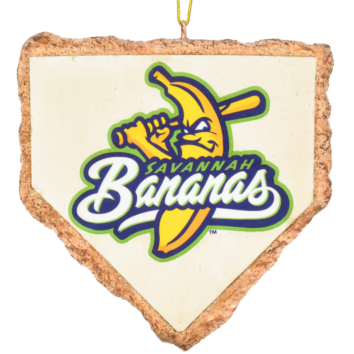 Tree Buddees x Savannah Bananas Home Plate Official Banana Ball Ornament - Limited Edition