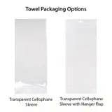 Sourdough Starter Club Dish Towel, Bread Baking Decor: Transparent Cellophane Sleeve with Hanger Flap