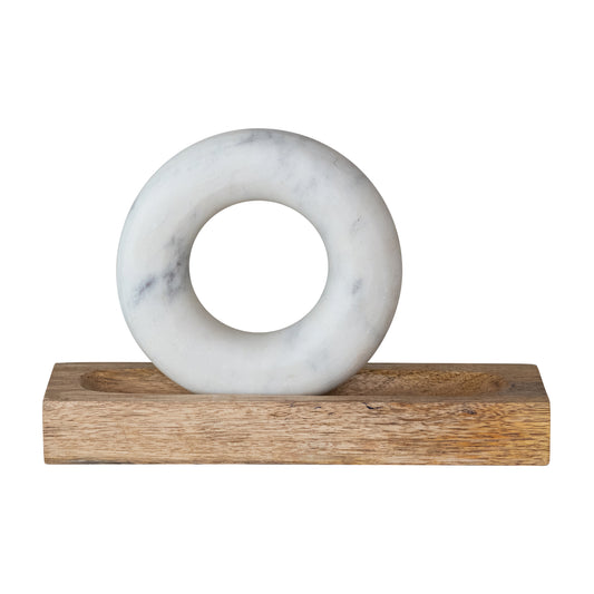 Mango Wood Mortar w/Ring Pestle