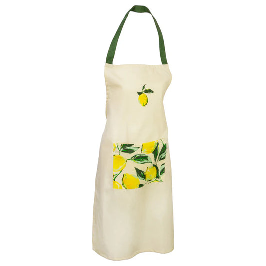 Paintery Lemons Canvas Apron