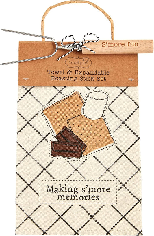 S'more Towel and Stick Set "Making Memories"