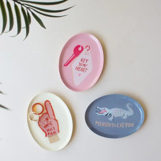 Hand painted trinket trays