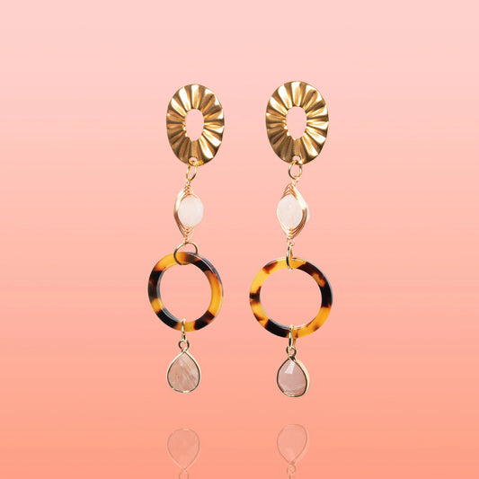 Catalina Jade + Sunstone Dangle