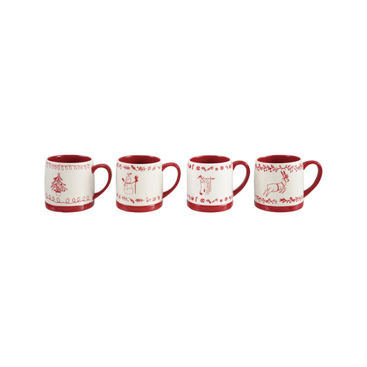 Stoneware Holiday Mug
