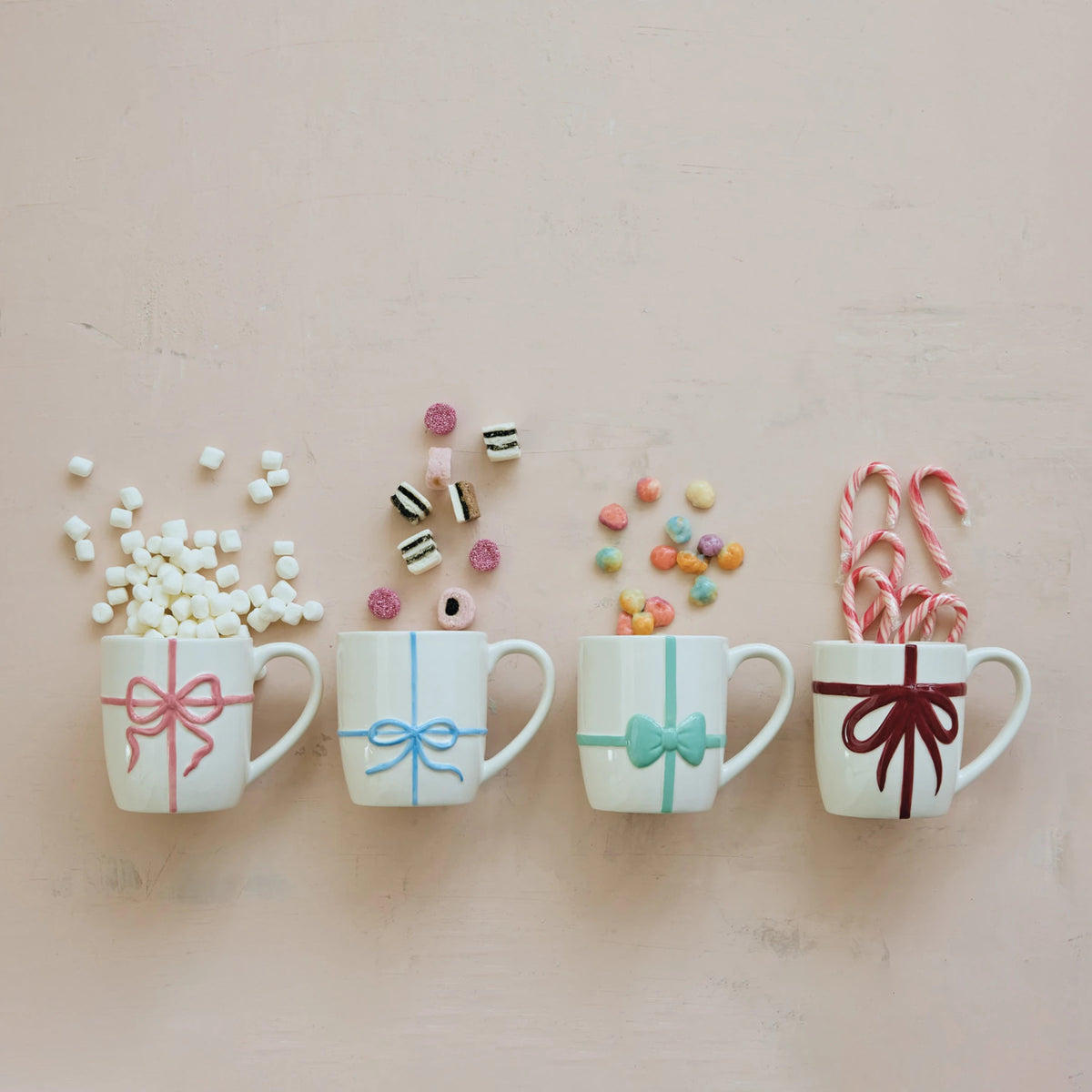 Stoneware Bow Mug