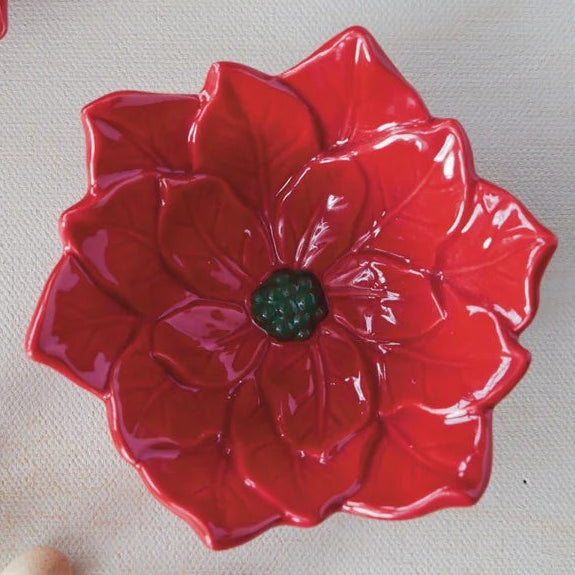 Poinsettia Dish