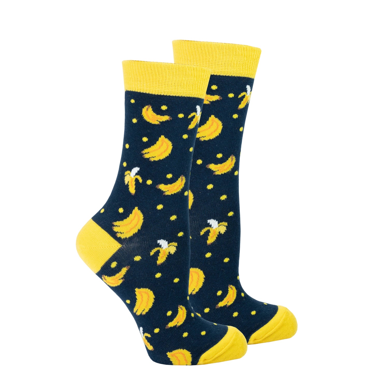 Women's Banana Crew Socks