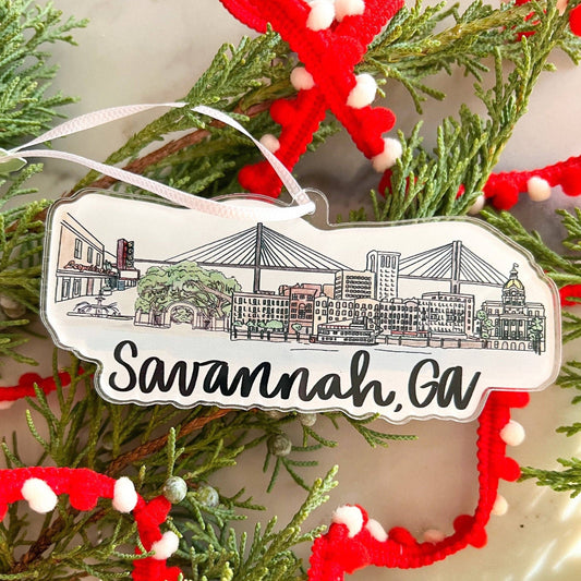 Savannah, GA Acrylic Ornament
