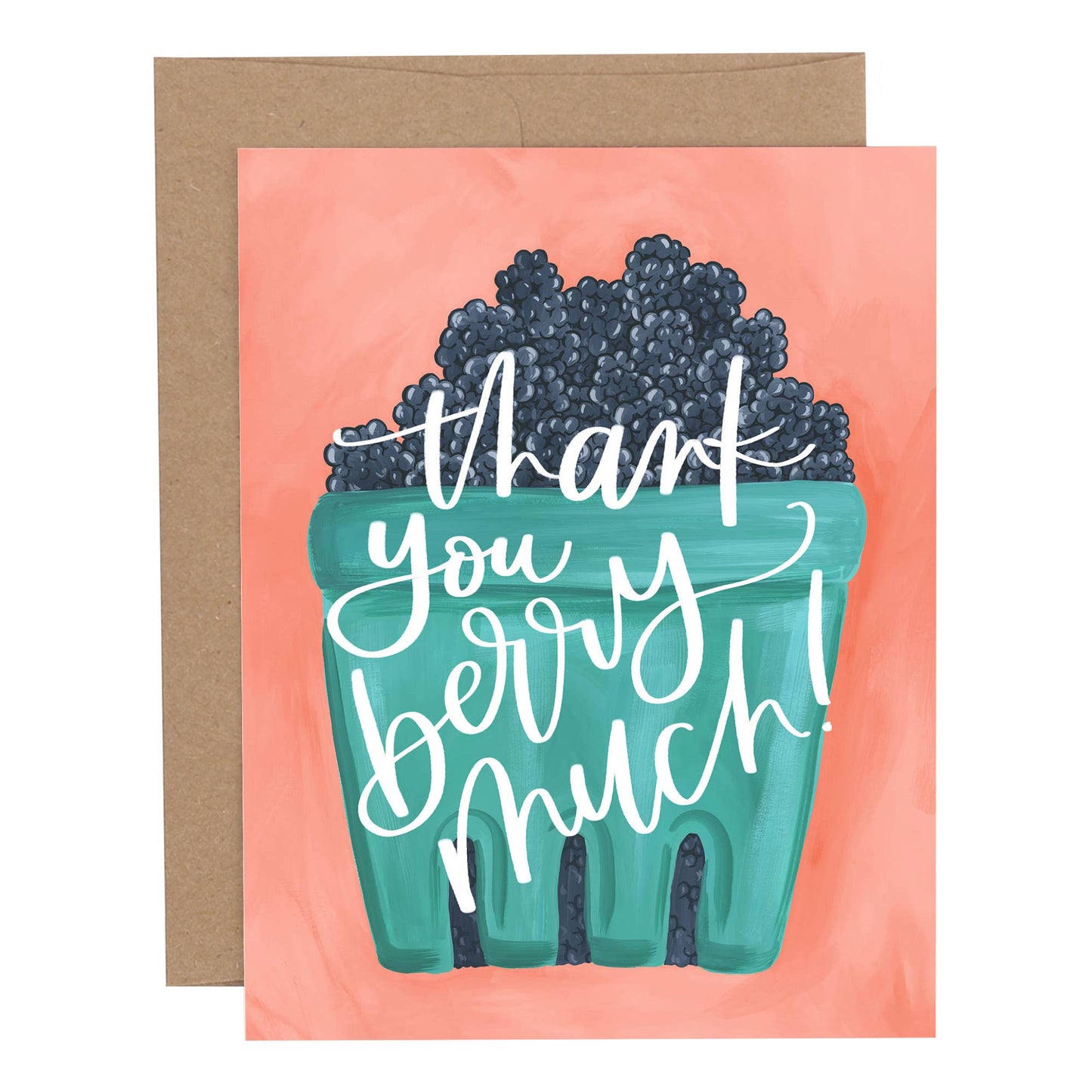 Berry Basket Thank You Greeting Card