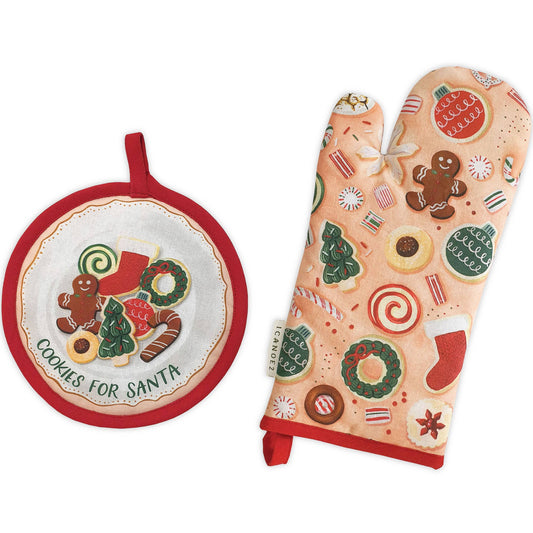 Santa's Cookies Pot Holder Set