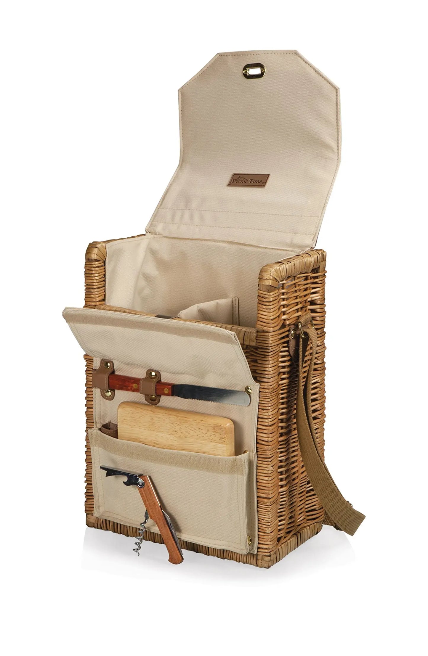 Over the Shoulder Wine & Cheese Picnic Basket