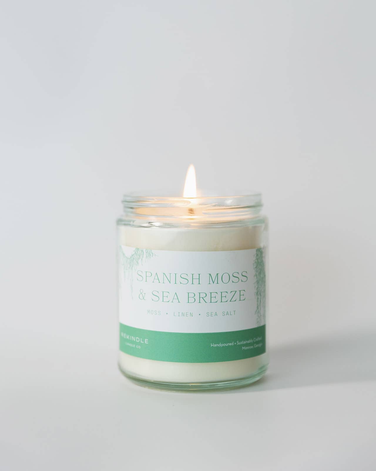 Spanish Moss + Sea Breeze Cotton Wick Soy Candle