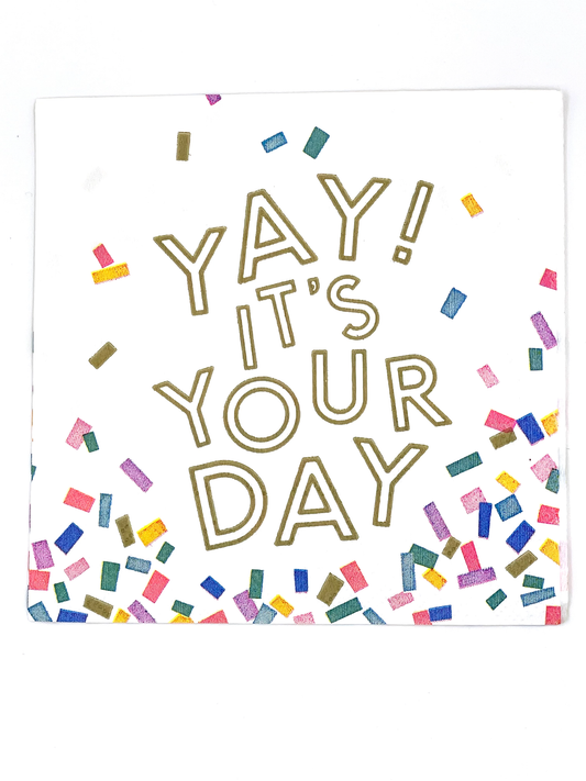 YAY It's Your Day Cocktail Napkins